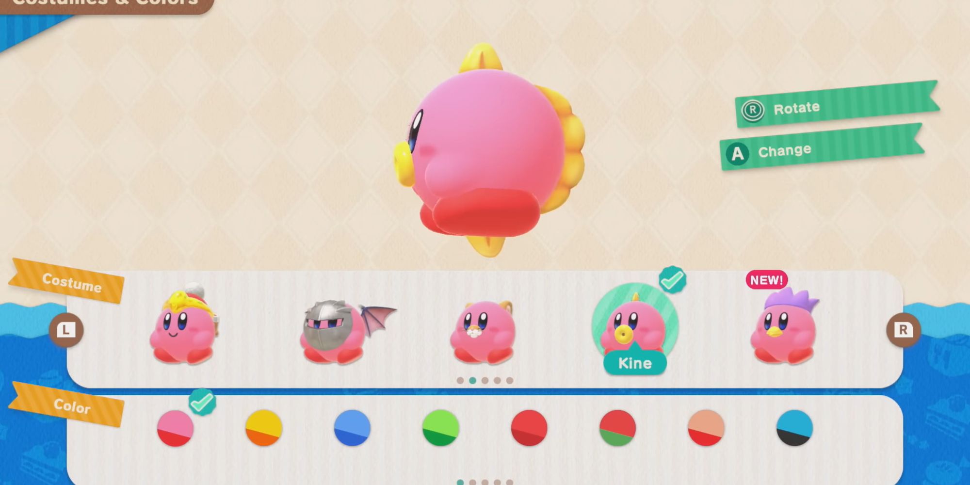 Kirbys Dream Buffet Kine Costume