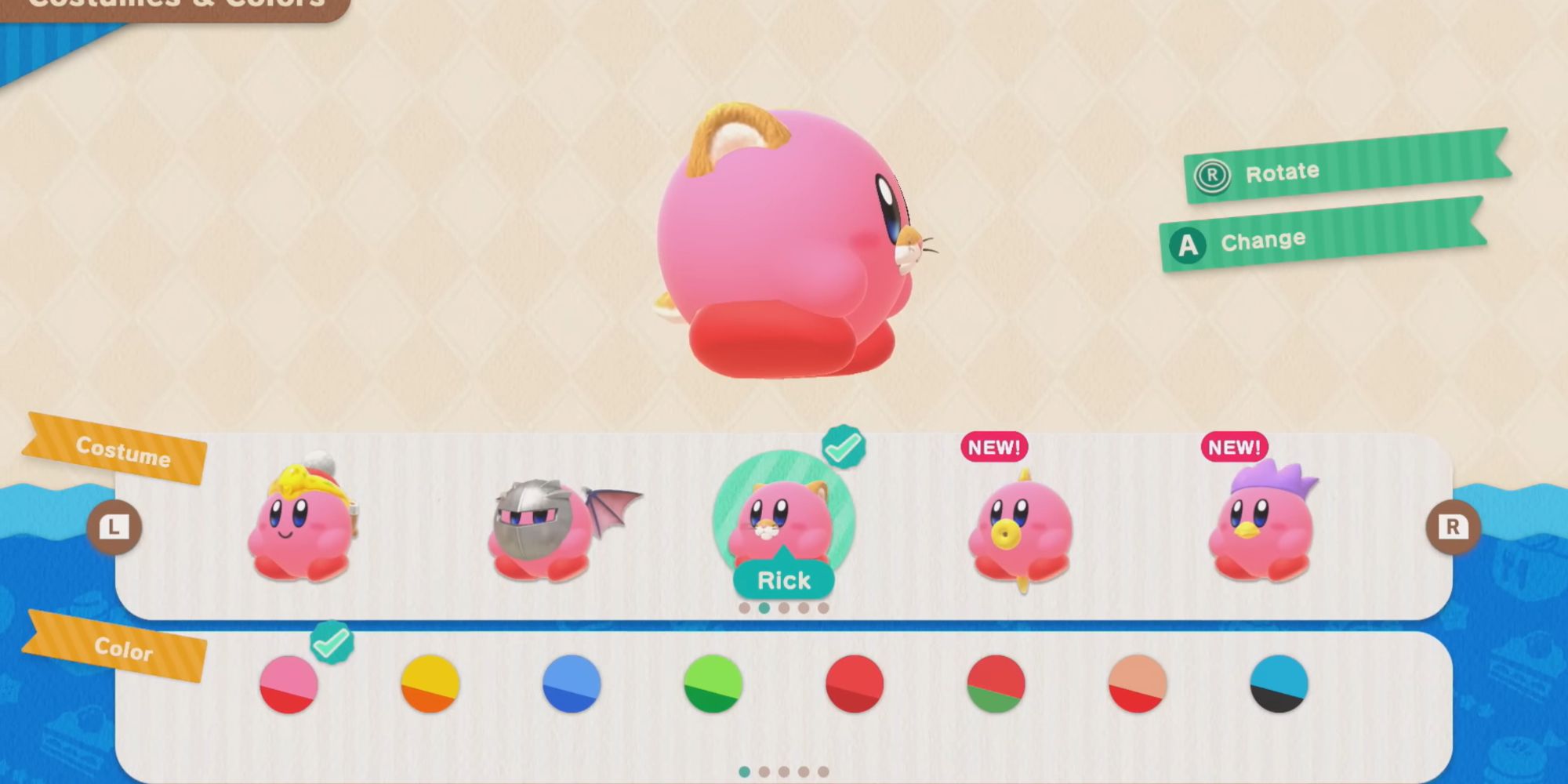 Kirbys Dream Buffet Rick Costume