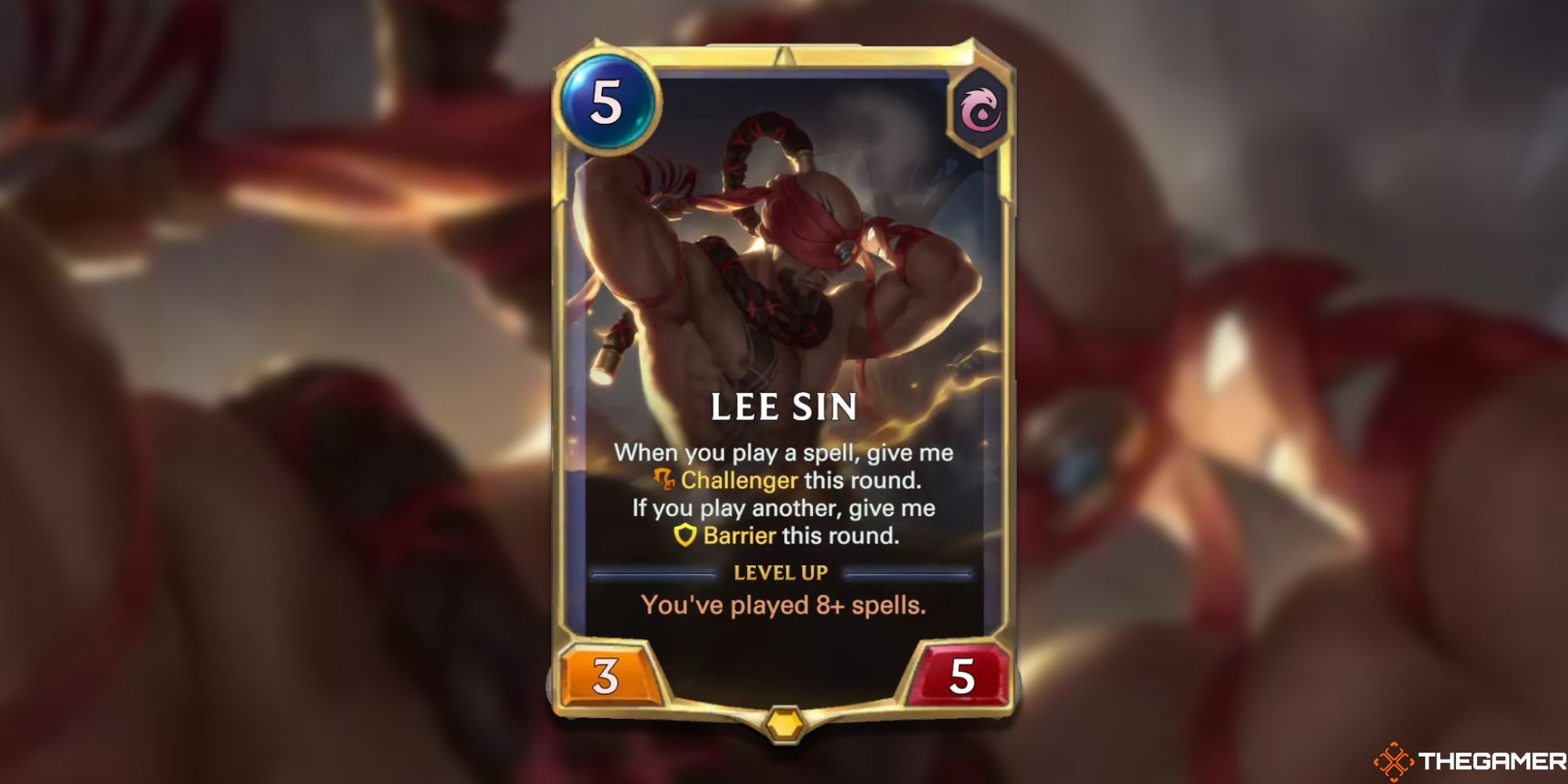 Legends of Runeterra Lee Sin rank one card 