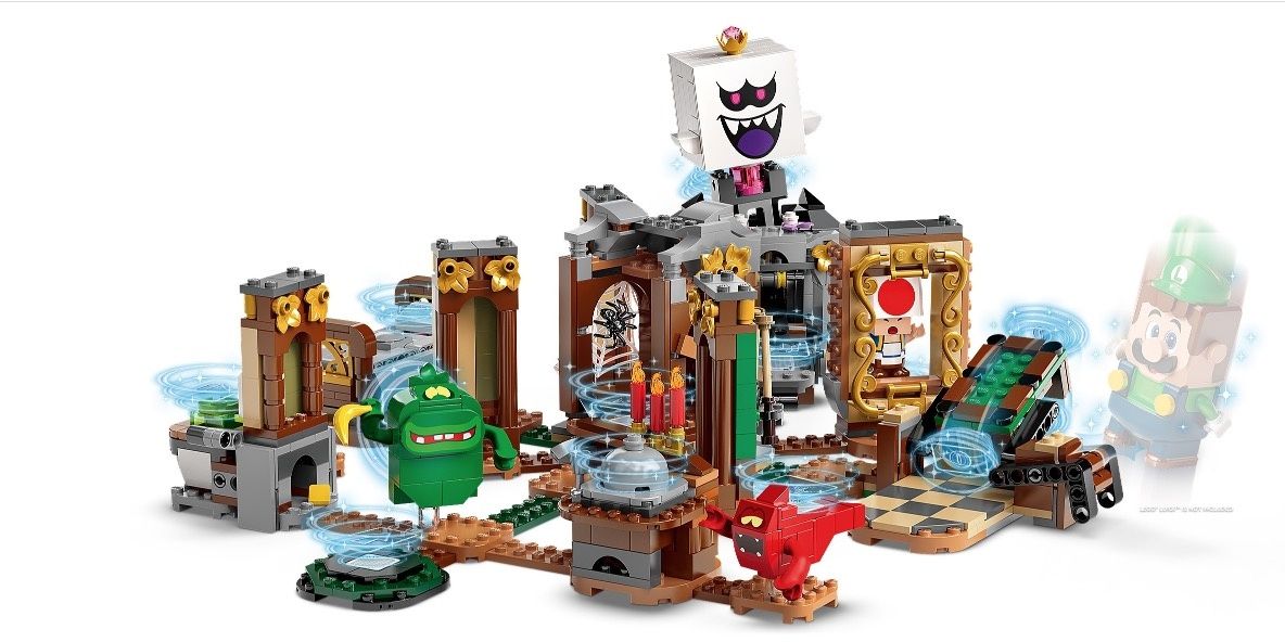 Lego Luigi's Mansion Haunt-And-Seek expansion with a ghostly Luigi