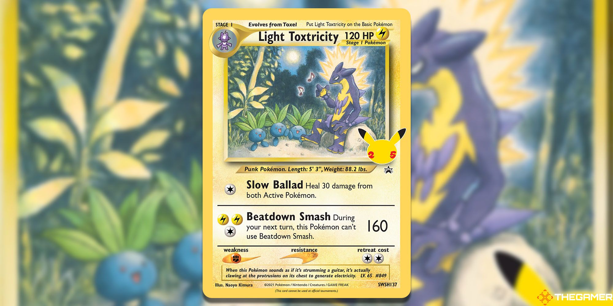 Light Toxtricity card (Sword & Shield Promos #SWSH137) Pokemon TCG cards.