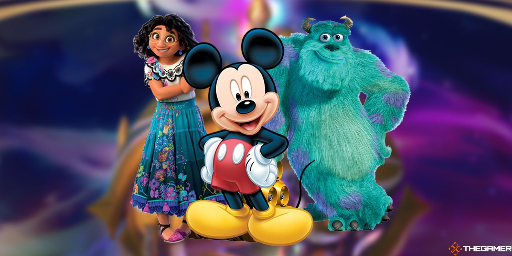 Sulley, Mirabel, and Mickey