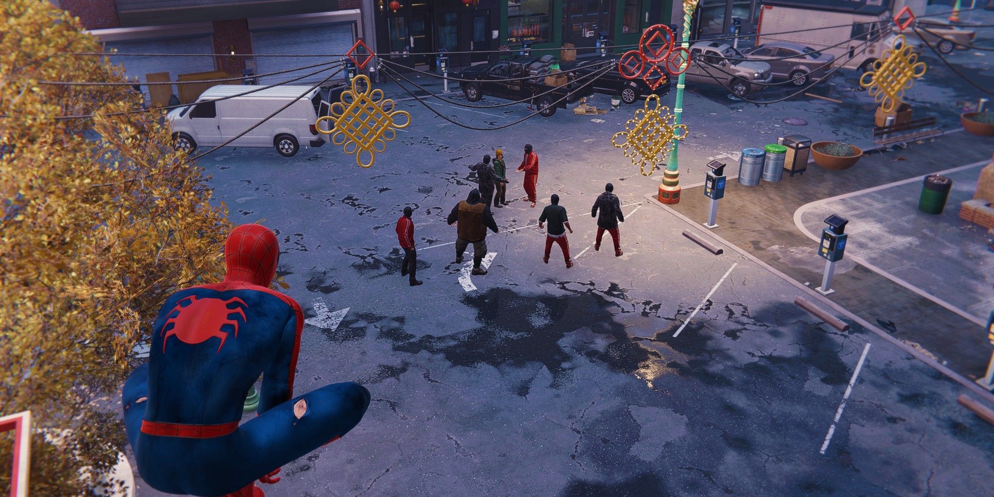 Marvel's Spider-Man Keeping The Peace Quest Civilian Surrounded by Thugs