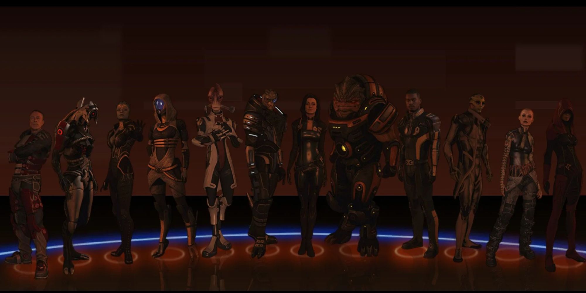 All squad members you can choose in the suicide mission at the end of Mass Effect 2