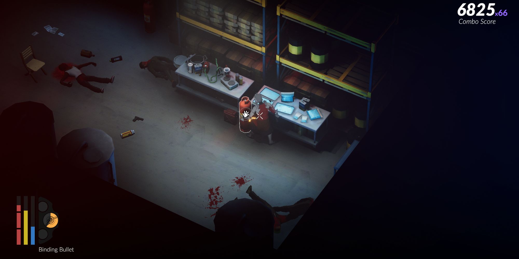 Explosives in Mission 1: Factory in Midnight Fight Express
