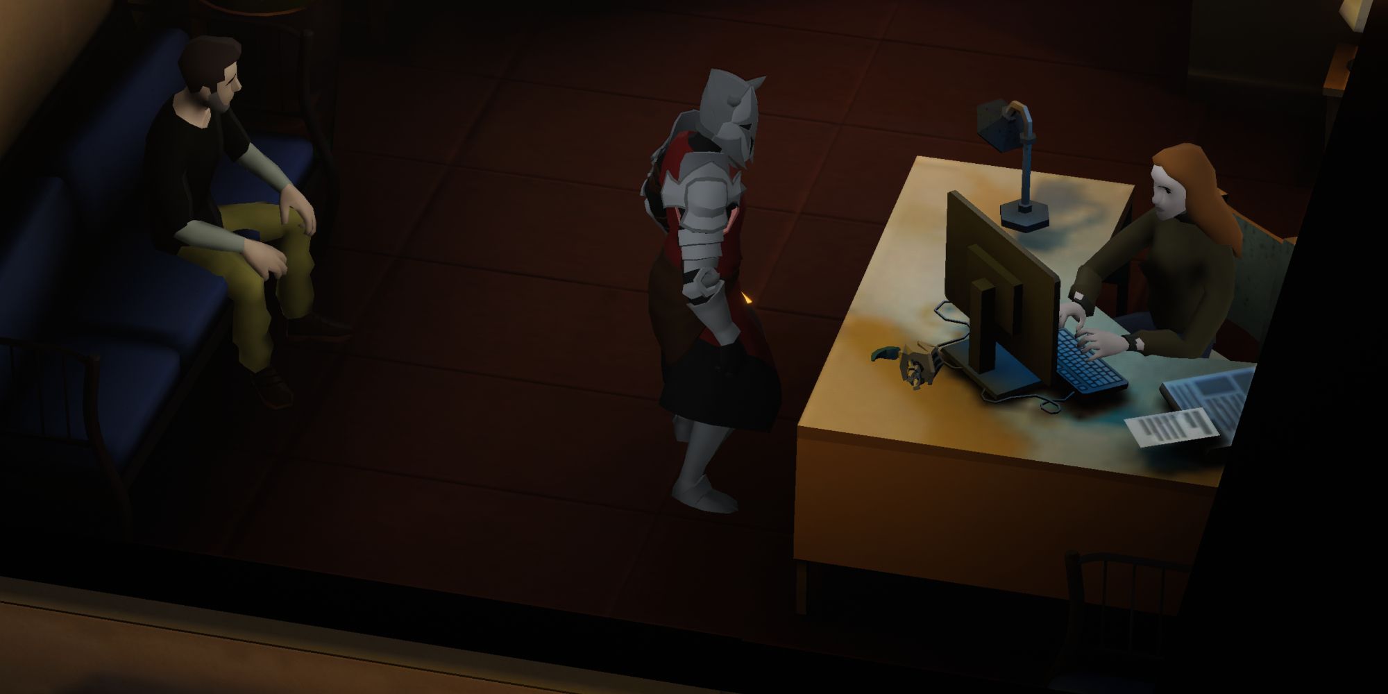The Knight Figure location in Chapter 2 of Midnight Fight Express