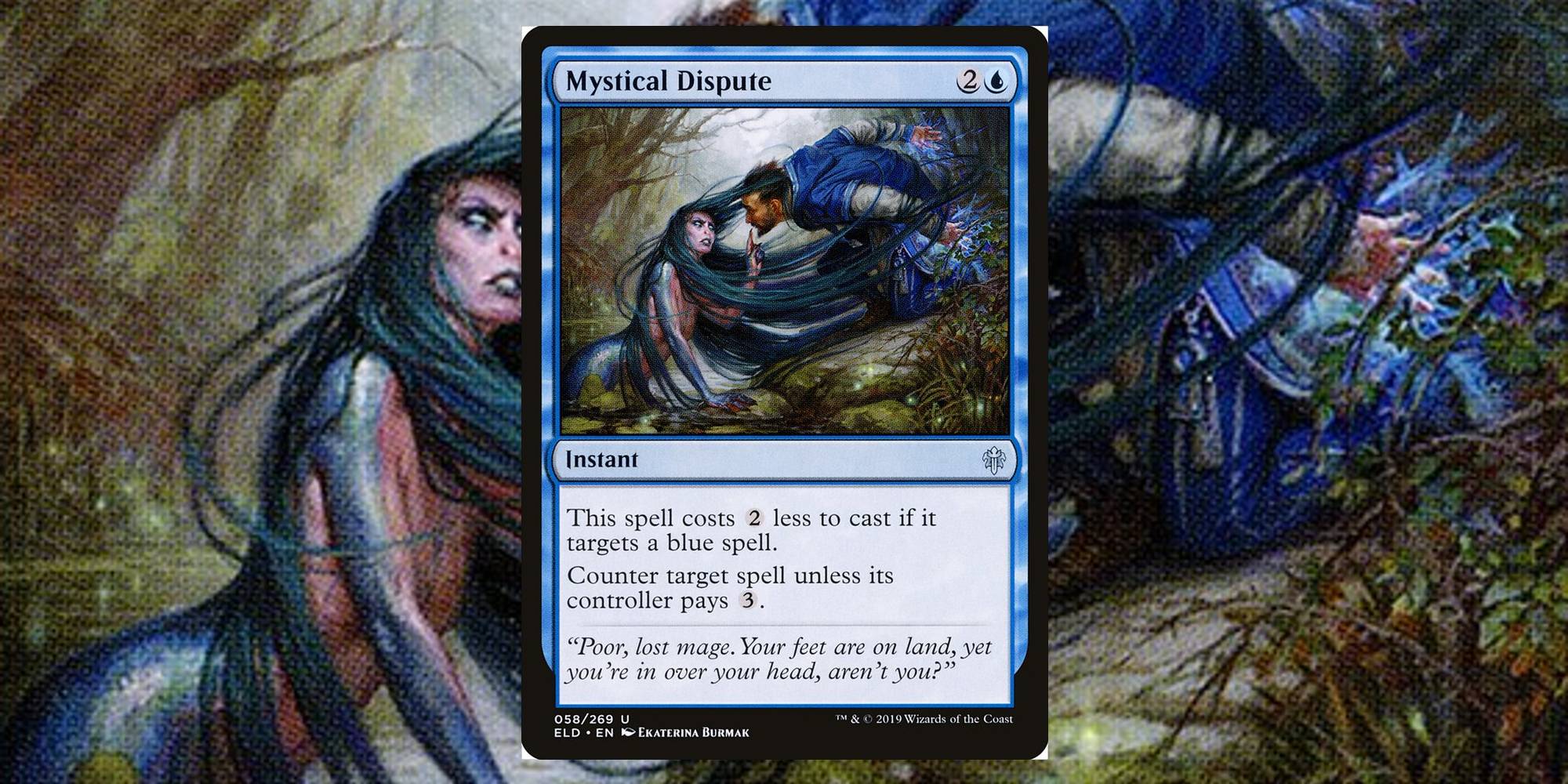 thumbnail interactive-video image 1 of MTG Mystical Dispute X4 – Throne Of Eldraine (Uncommon) Near Mint English 1 of 4