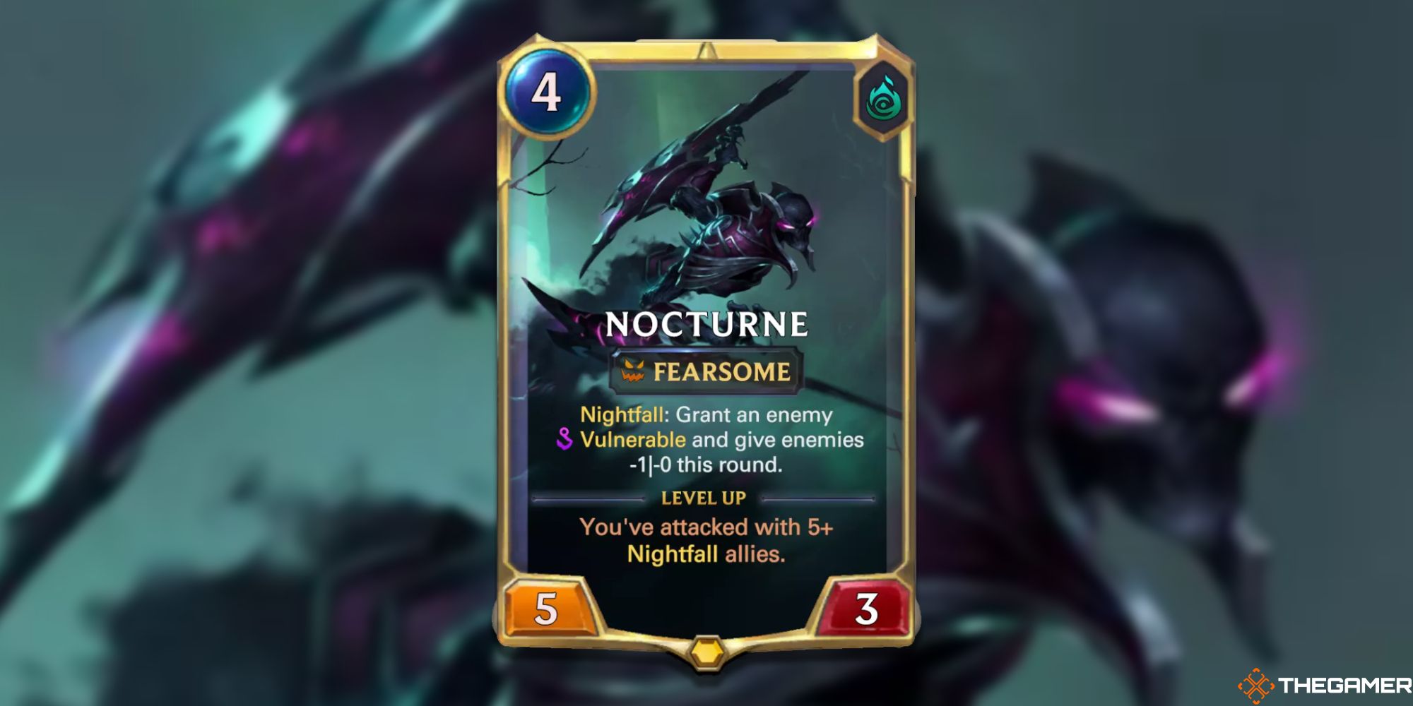 Legends of Runeterra Nocturne rank one card 