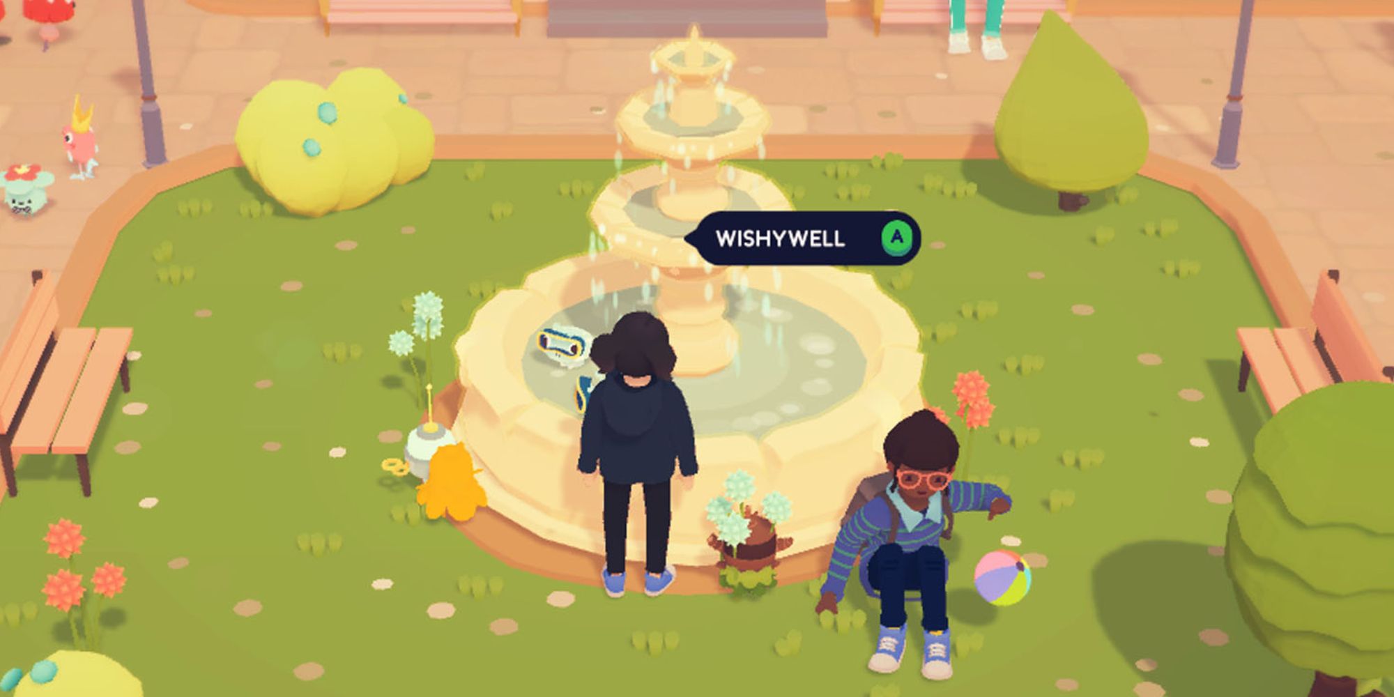 Ooblets wishywell in front of town hall