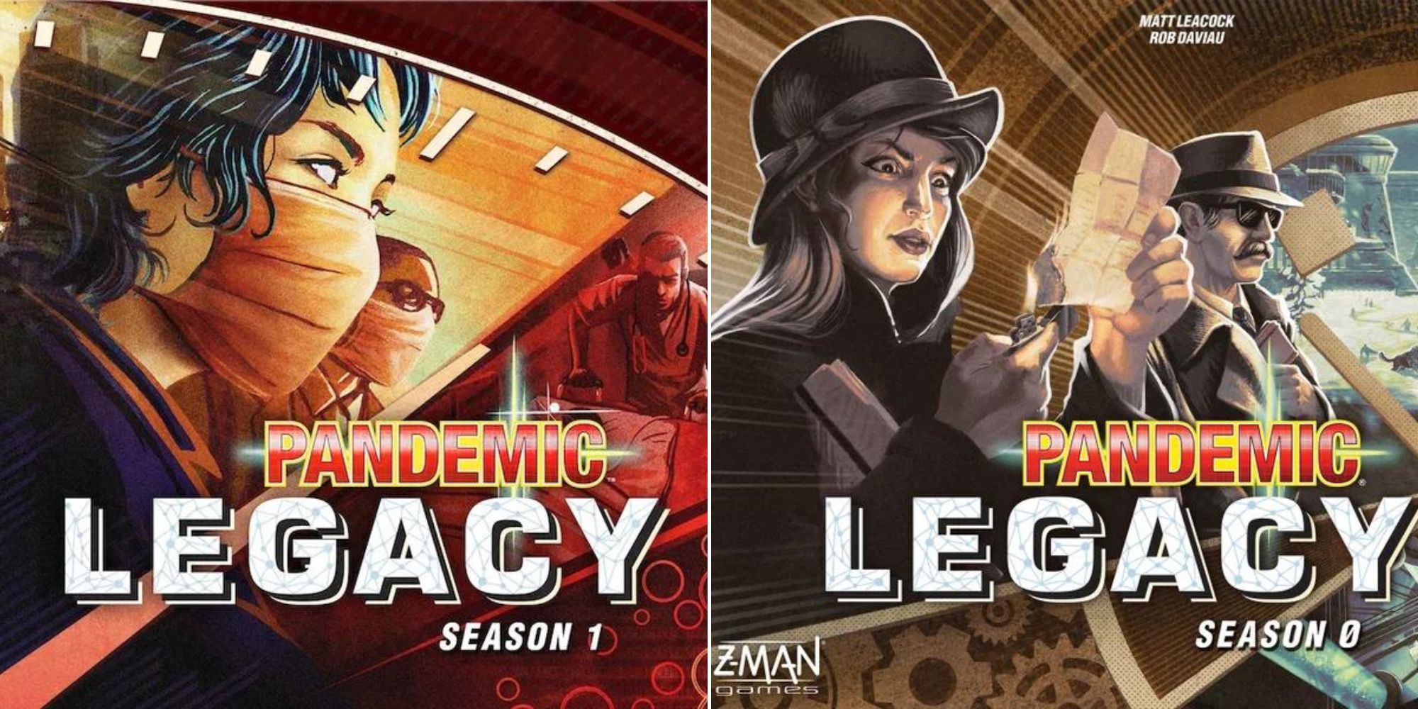 Pandemic Legacy Season 1 Box Art - Pandemic Legacy Season 0 Box Art