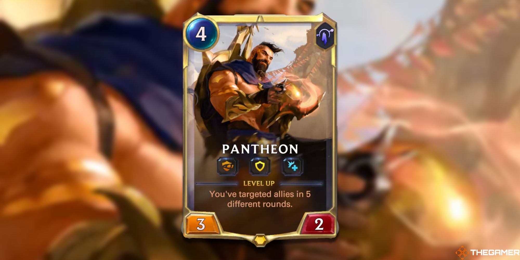 Legends of Runeterra Pantheon rank one card