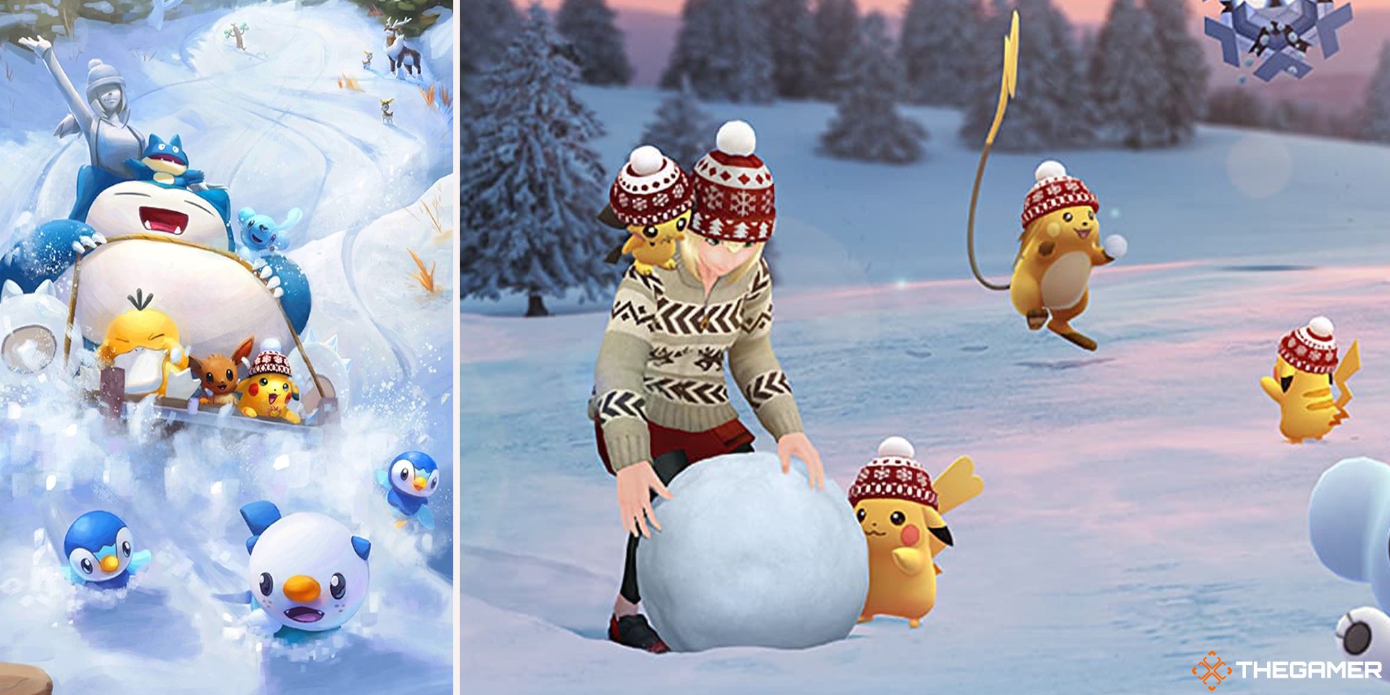 Pokemon Go - Winter loading screen and promo art