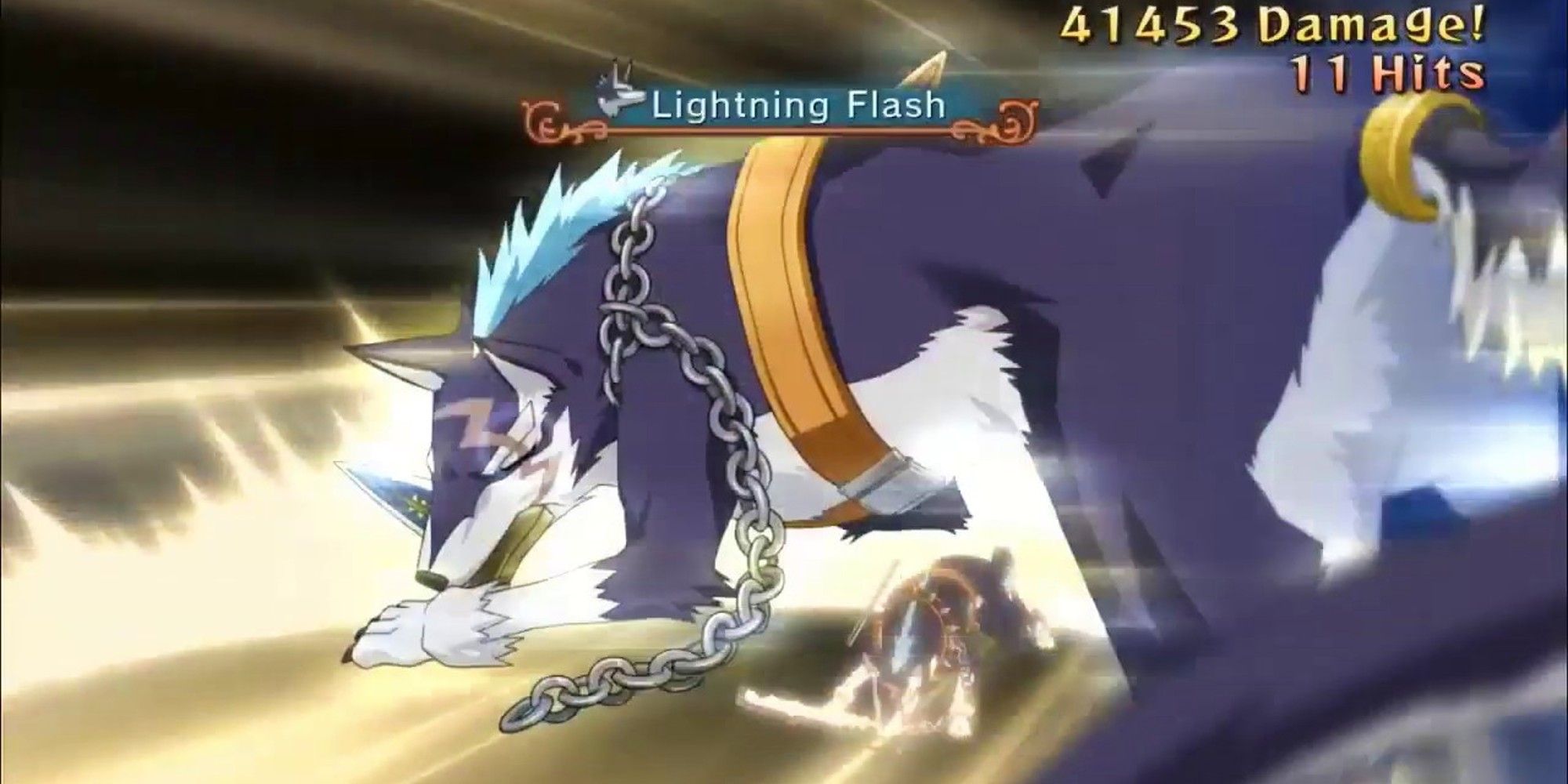 Repede Tales of Vesperia attacking like a good boy