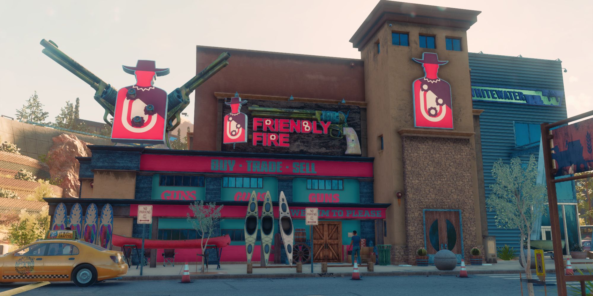 Saints Row Screenshot Of Friendly Fire Store