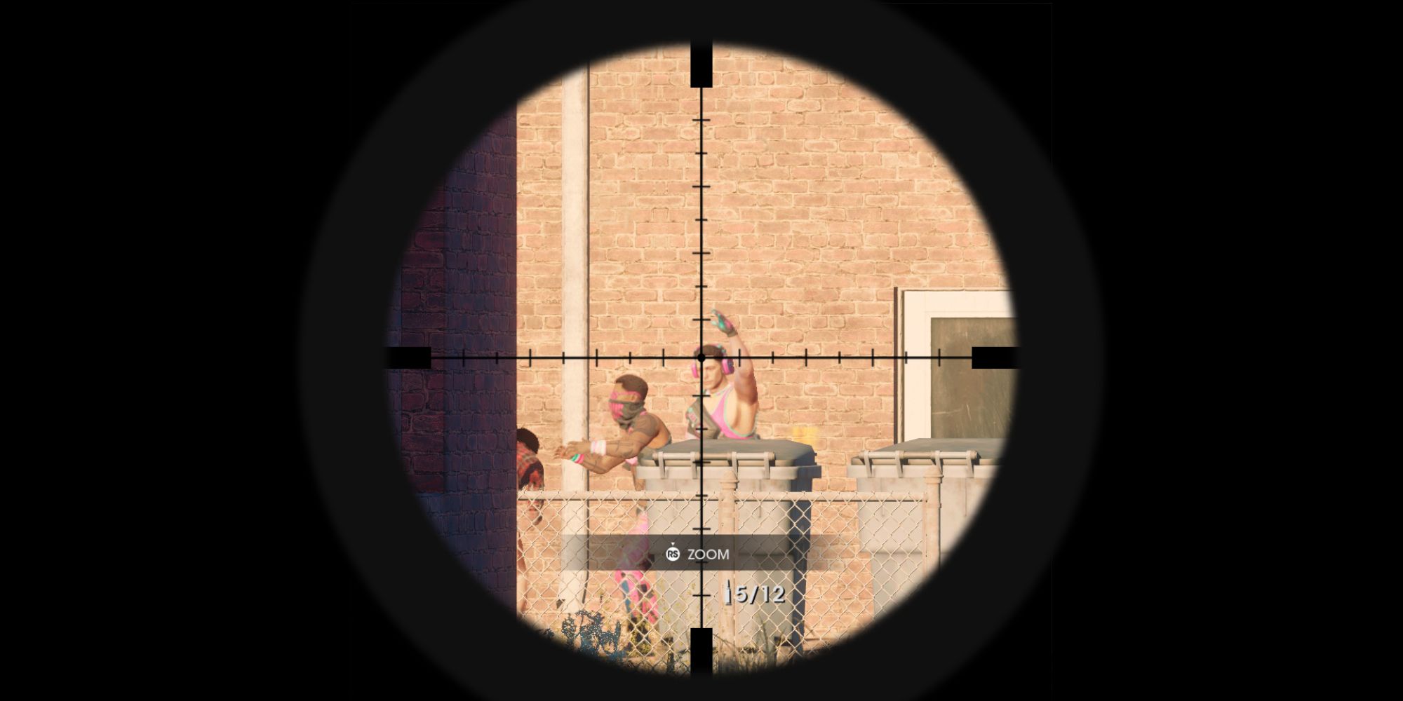 Saints Row Screenshot Of The TOGO-13 Sniper Rifle Scope