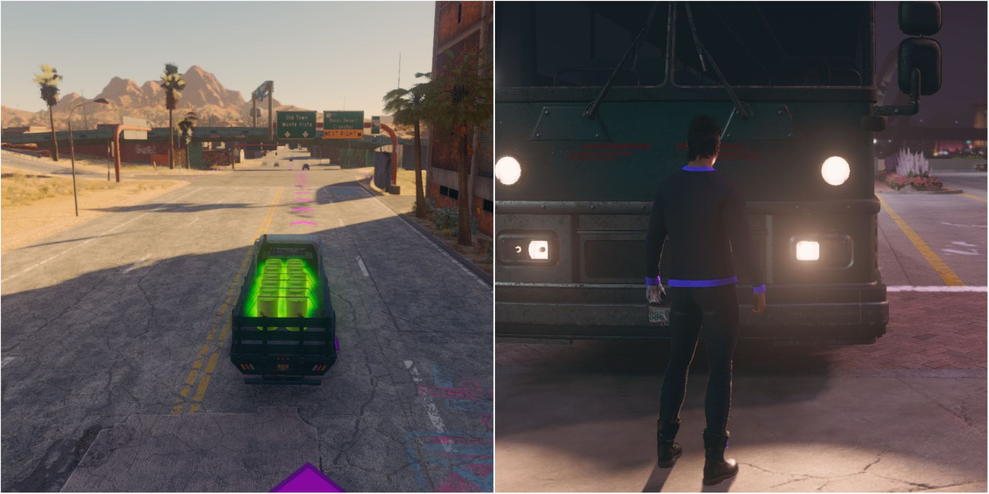 Saints Row Venture Quests Featured Split Image Toxic Waste and Insurance Fraud