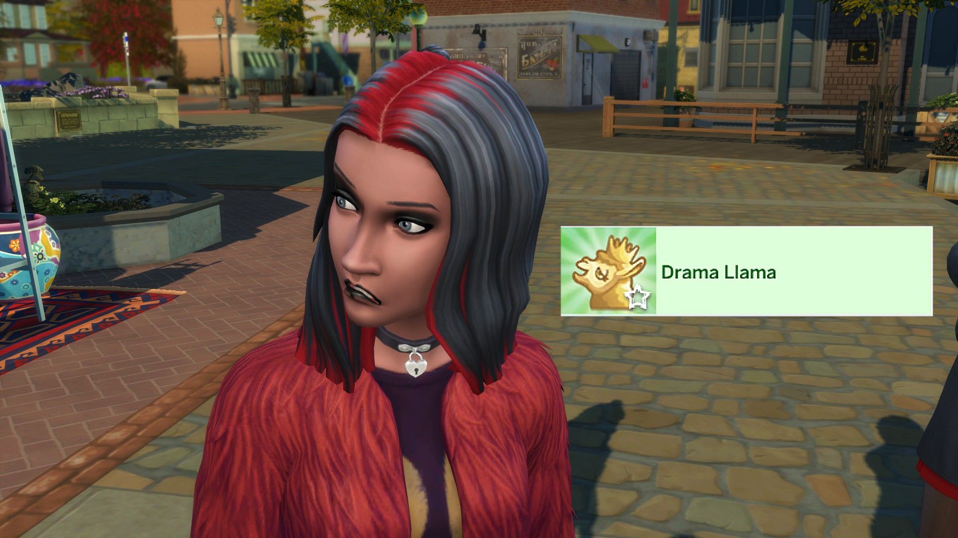 An angry-looking teen from The Sims 4