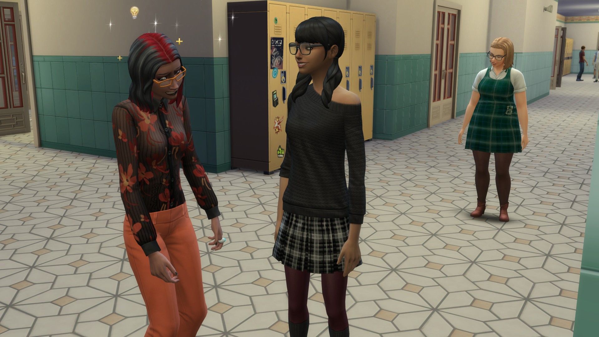 A Sim tries her luck at discovering her crush's romantic interests in The Sims 4