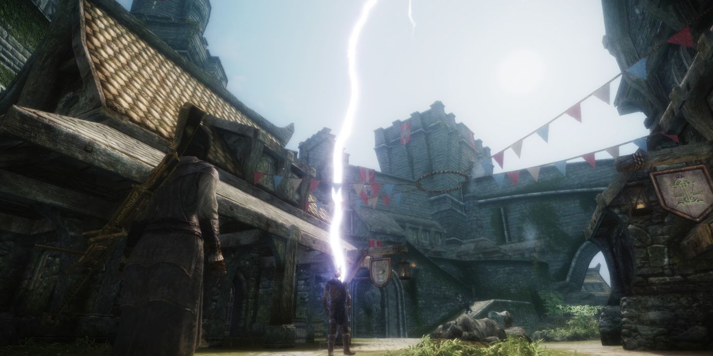 Skyrim Divine Punishment for mention of arrows in knees