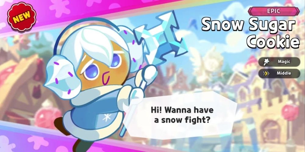 Snow Sugar Cookie in Cookie Run Kingdom