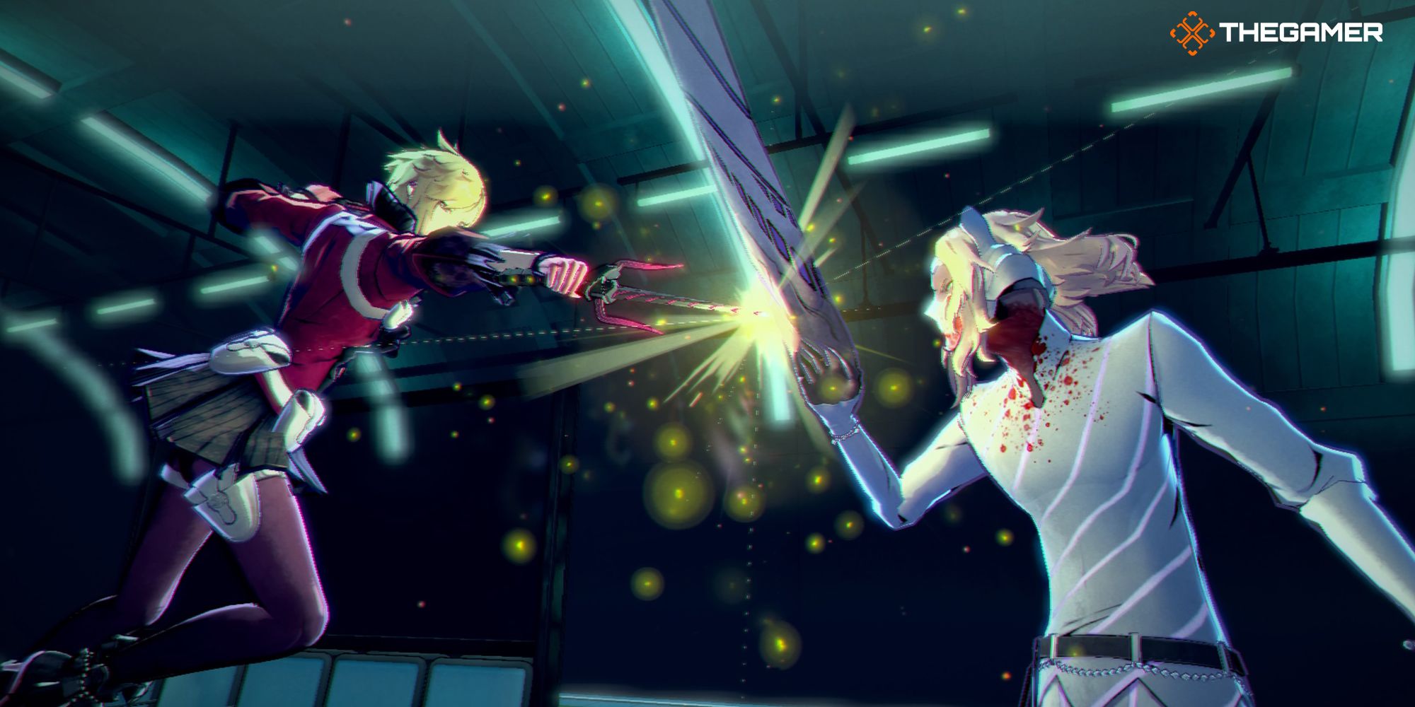 Soul Hackers 2 Milady and Zenon clash in battle