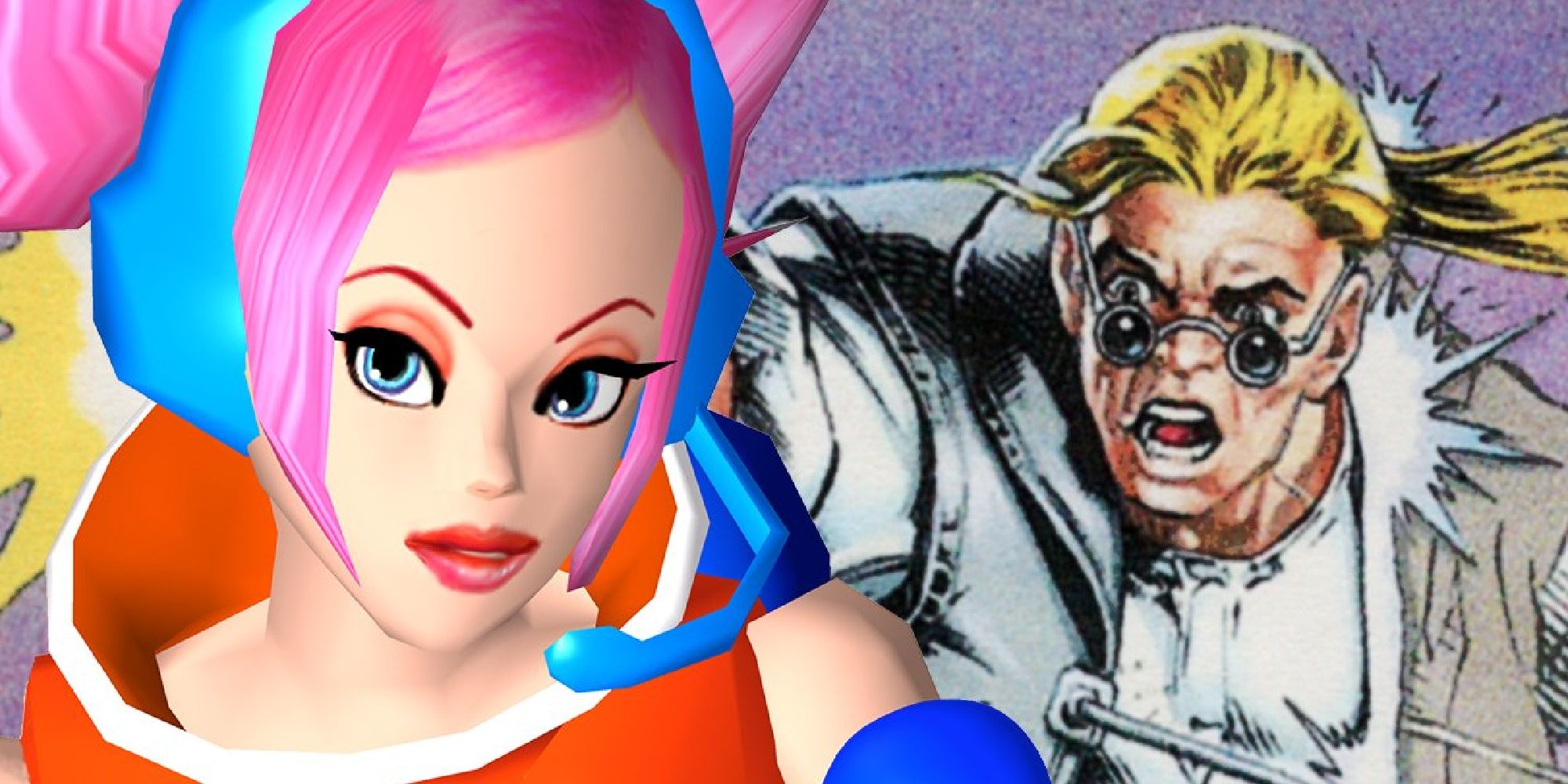 A woman from Space Channel 5 and the main character of Comix Zone
