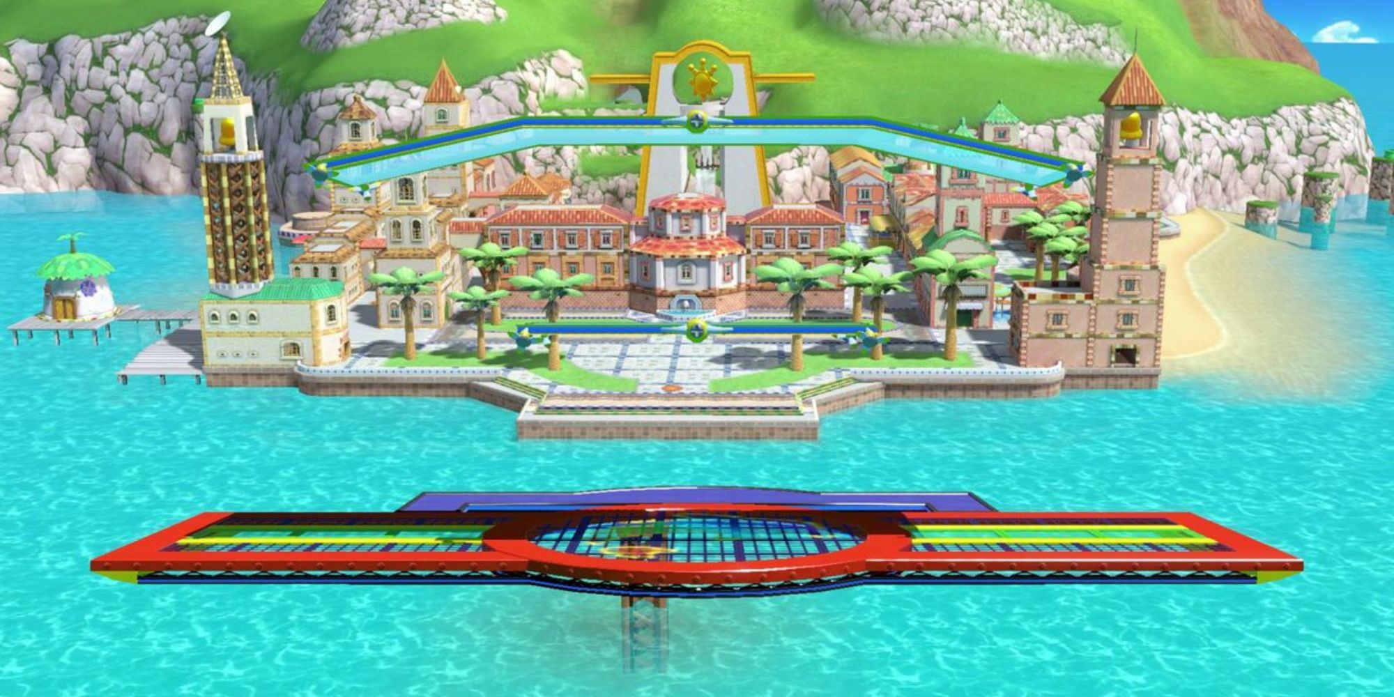 Super Smash Bros Ultimate Delfino Plaza