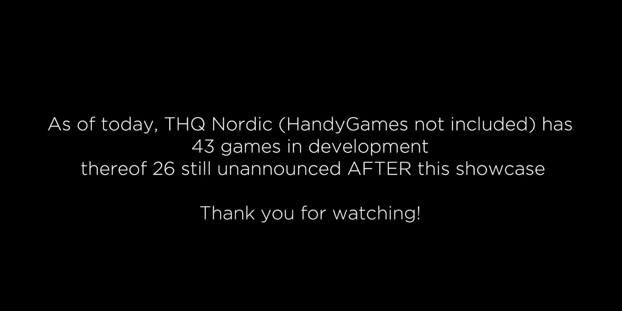 THQ Nordic Has 25 Unannounced Games