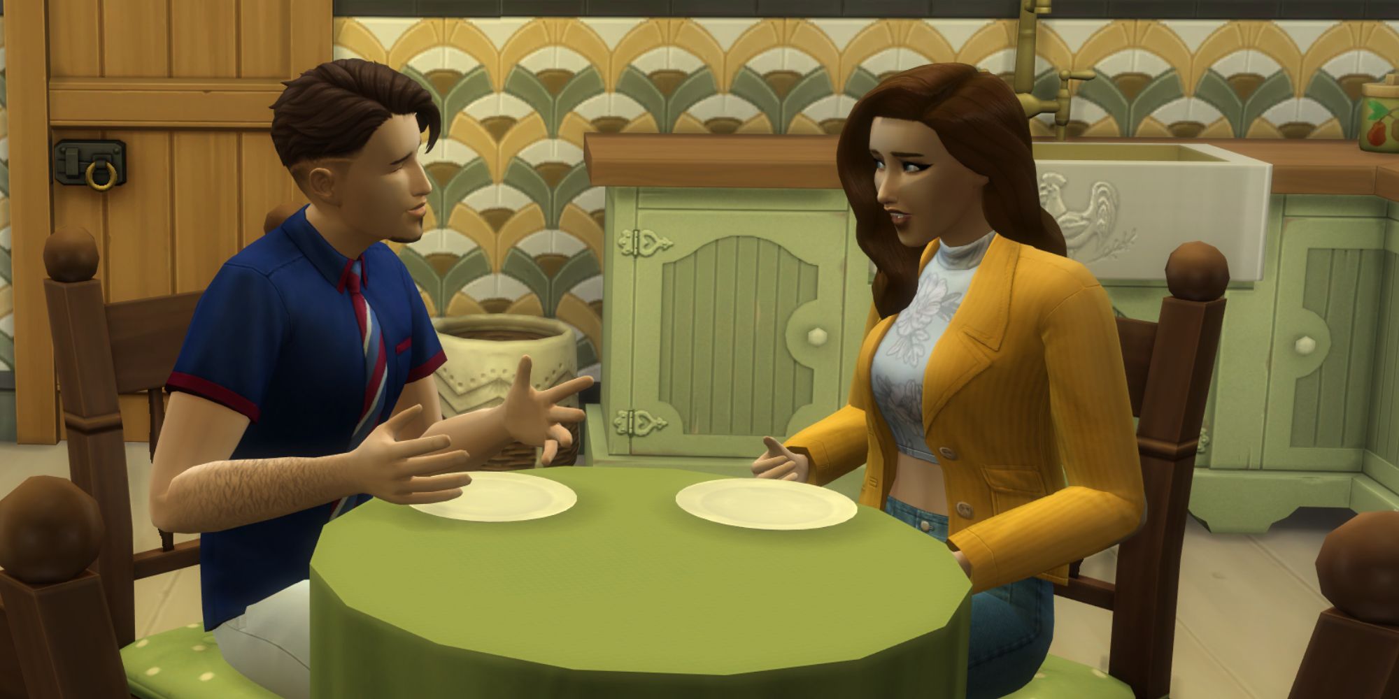 TS4 teen and his parent