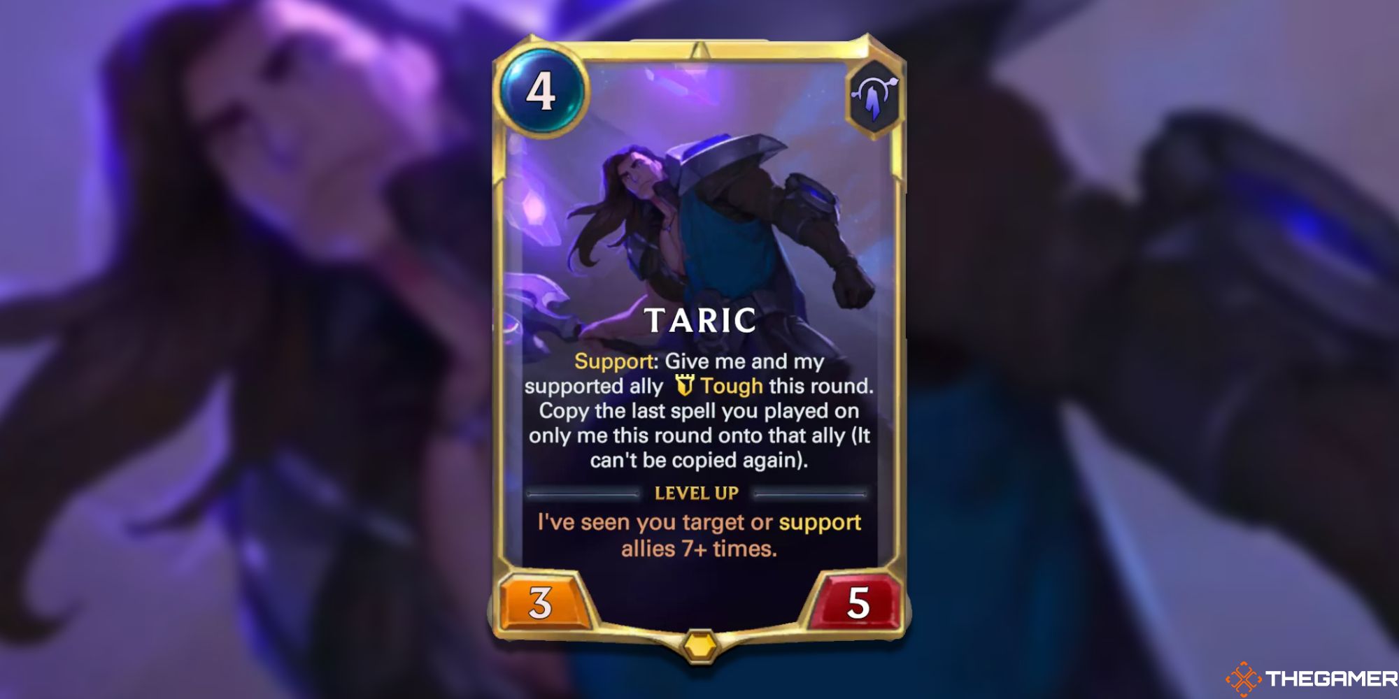 Legends of Runeterra Taric rank one card