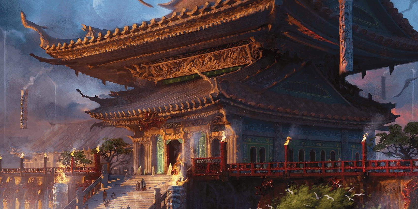 giant chinese temple
