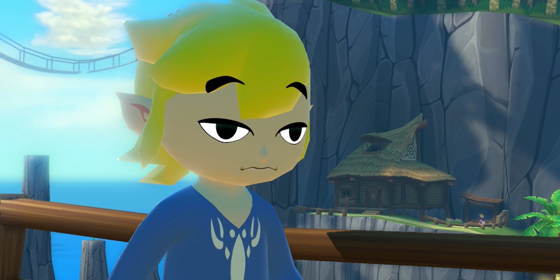 The Legend of Zelda Wind Waker Link drowsy