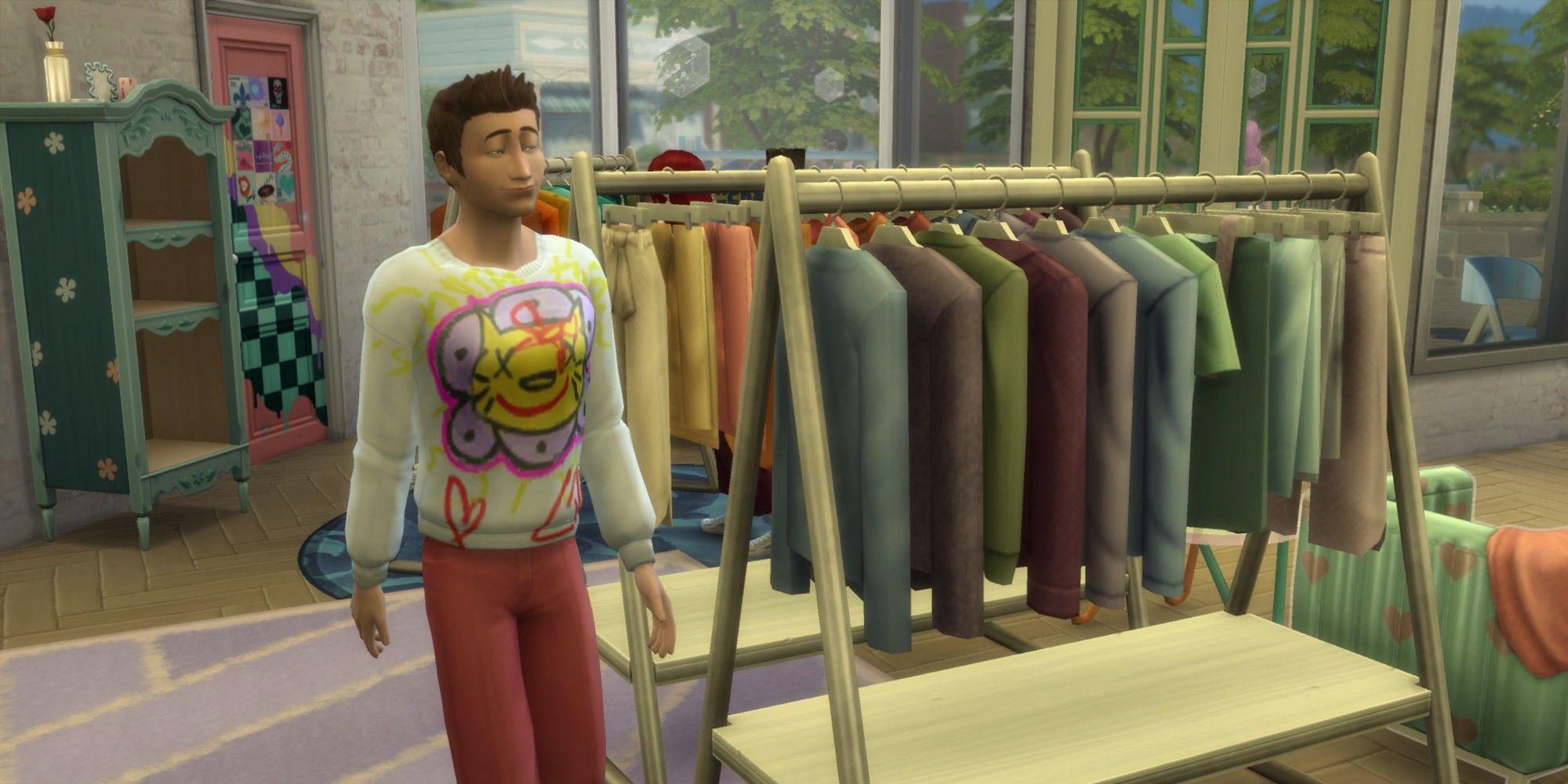 The Sims 4 Depop Create A Sim High School Stories Happyxloco Cat Shirt
