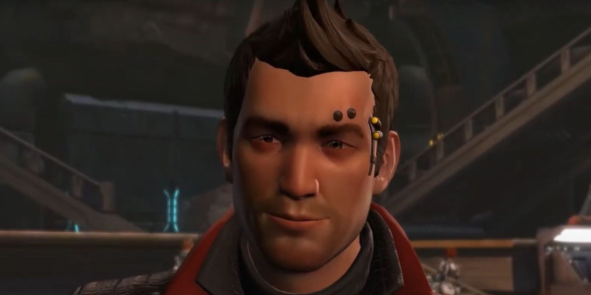 SWTOR companion Theron Shan smiling