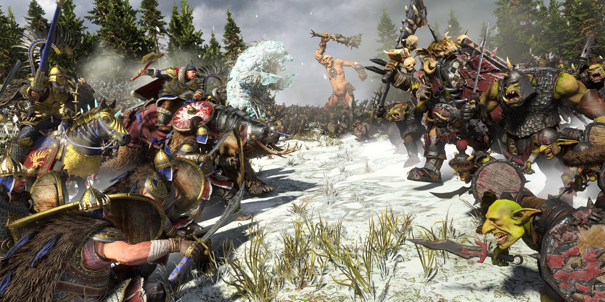 Total War Warhammer 3 Immortal Empires greenskins vs norsca