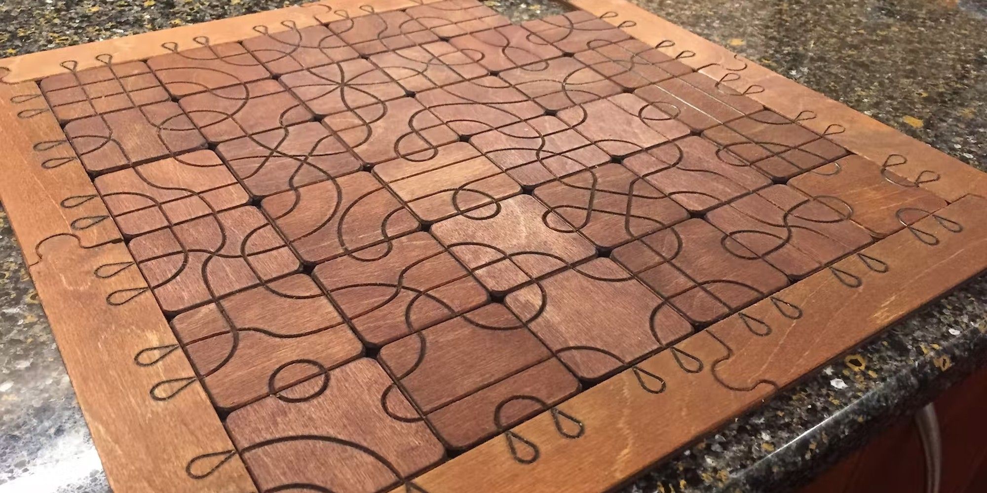 Tsuro Board Game Board, completed