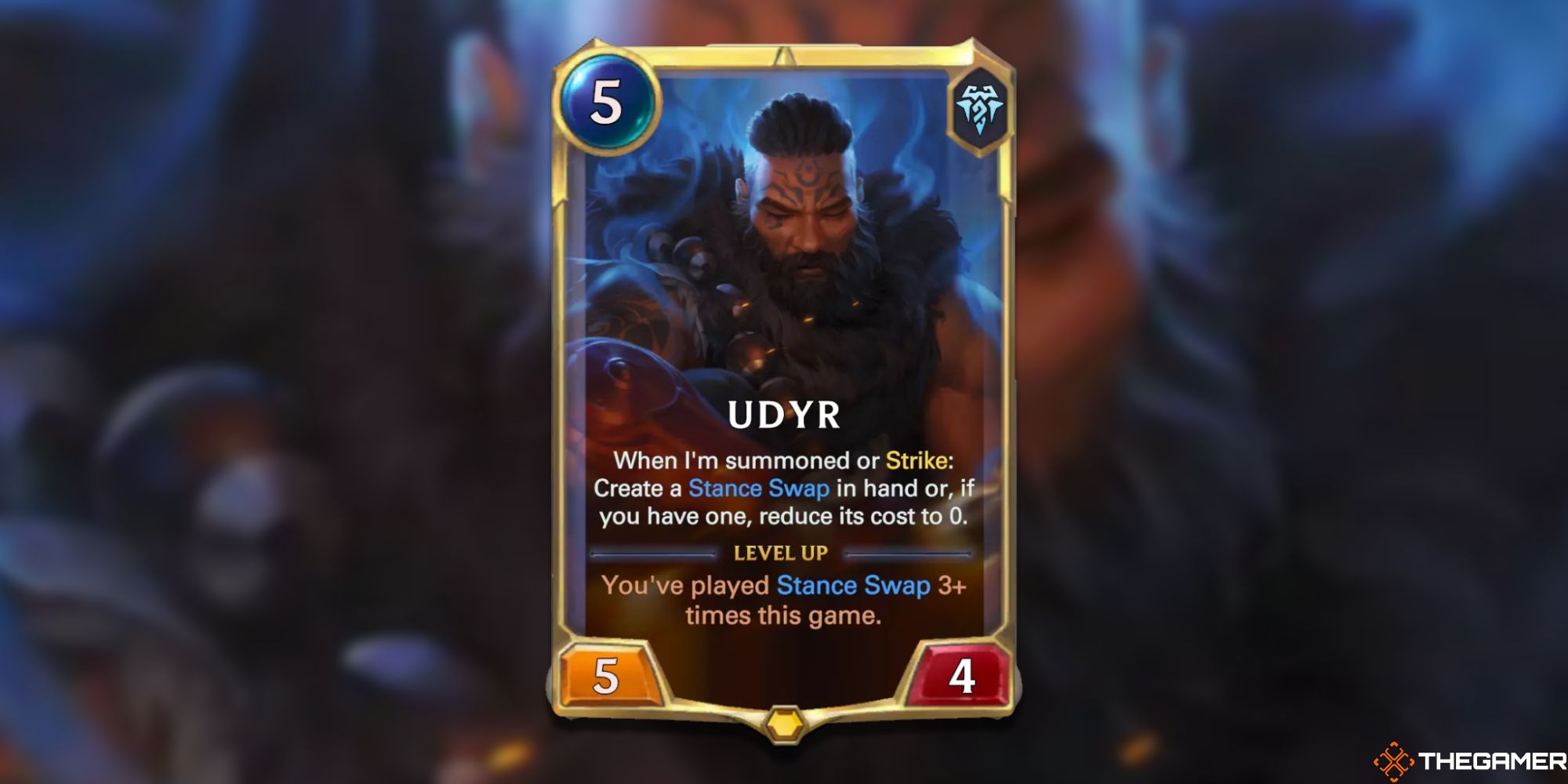 Legends of Runeterra Udyr rank one card 