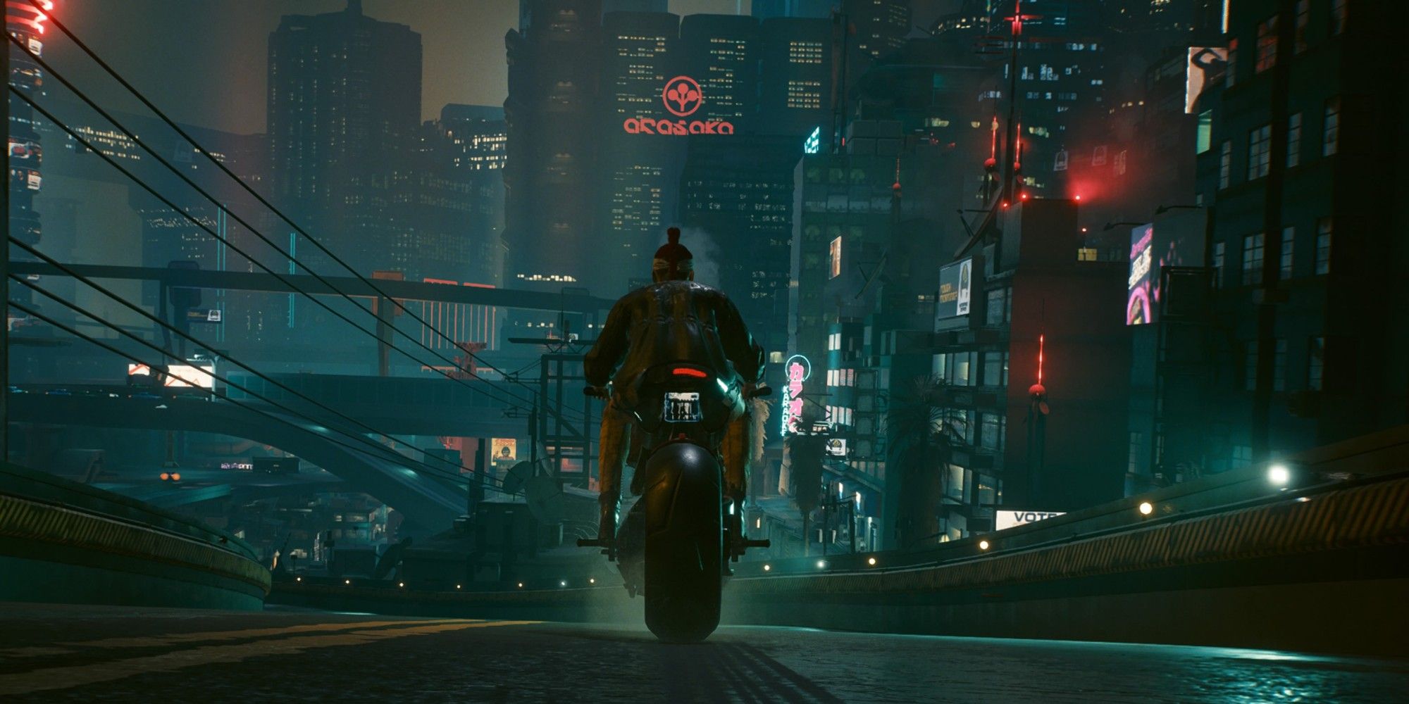 V Riding Bike Cyberpunk