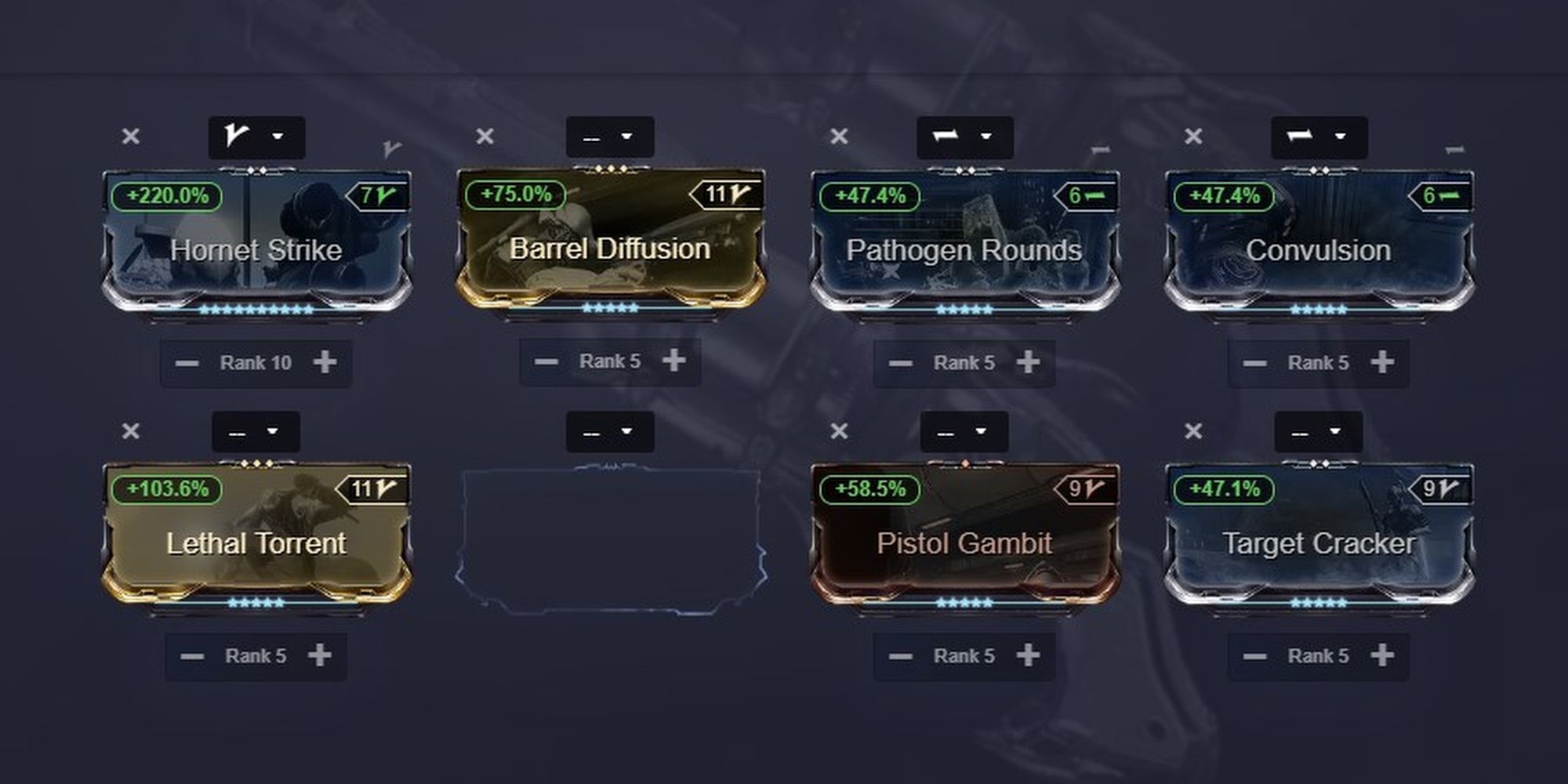 Warframe Mesa Regulators 0 Forma Build