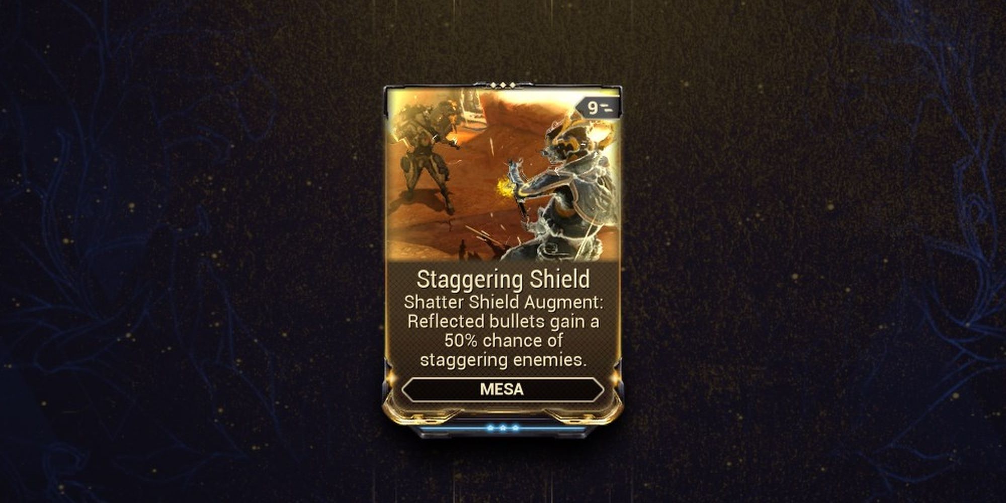 Warframe Mesa Staggering Shield Augment