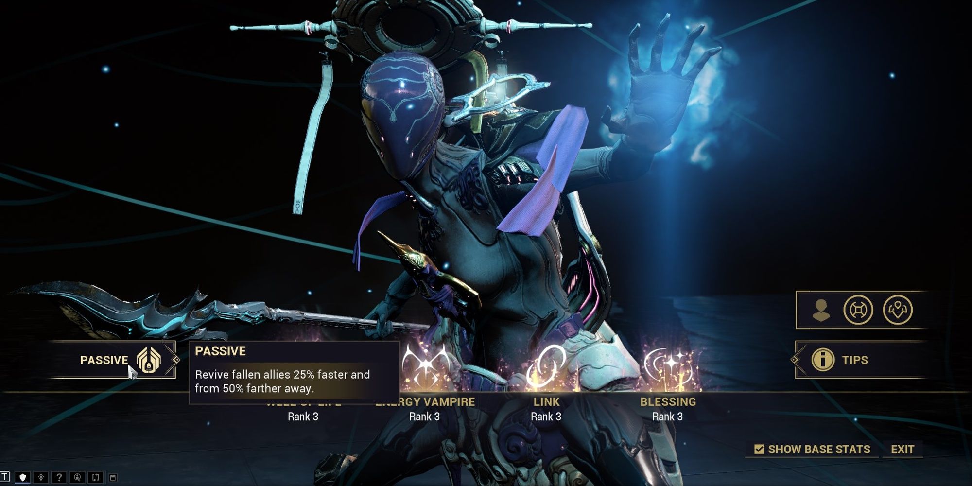 Warframe Trinity Passive