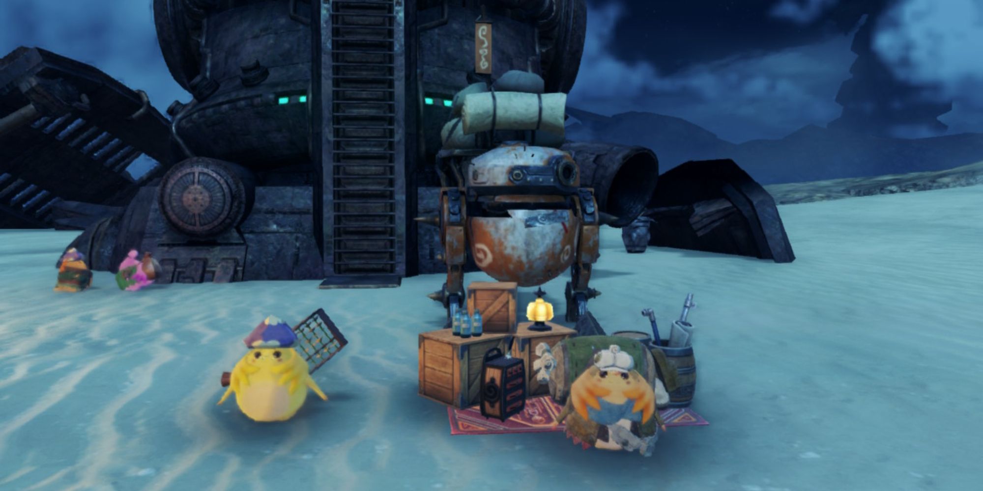A Commissary and Caravan in Xenoblade Chronicles 3