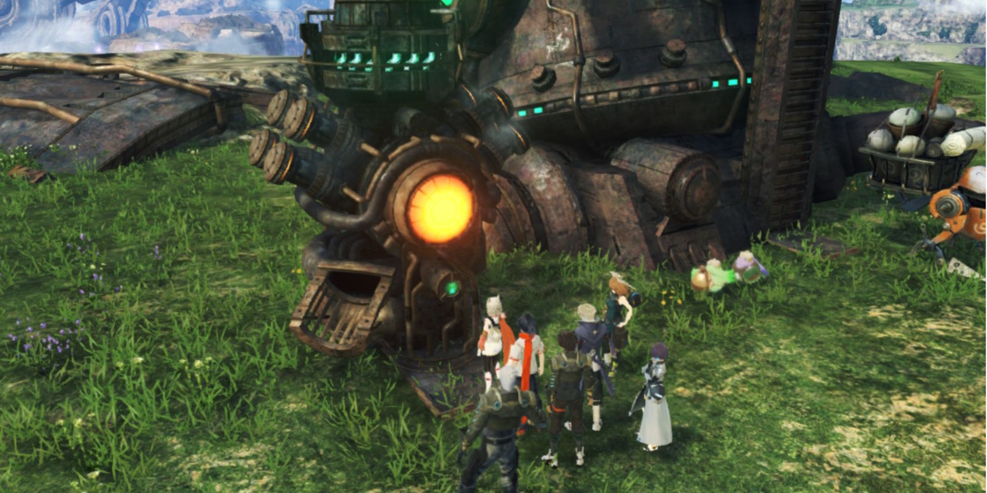 A Fabricator at a Ferronis Hulk in Xenoblade Chronicles 3