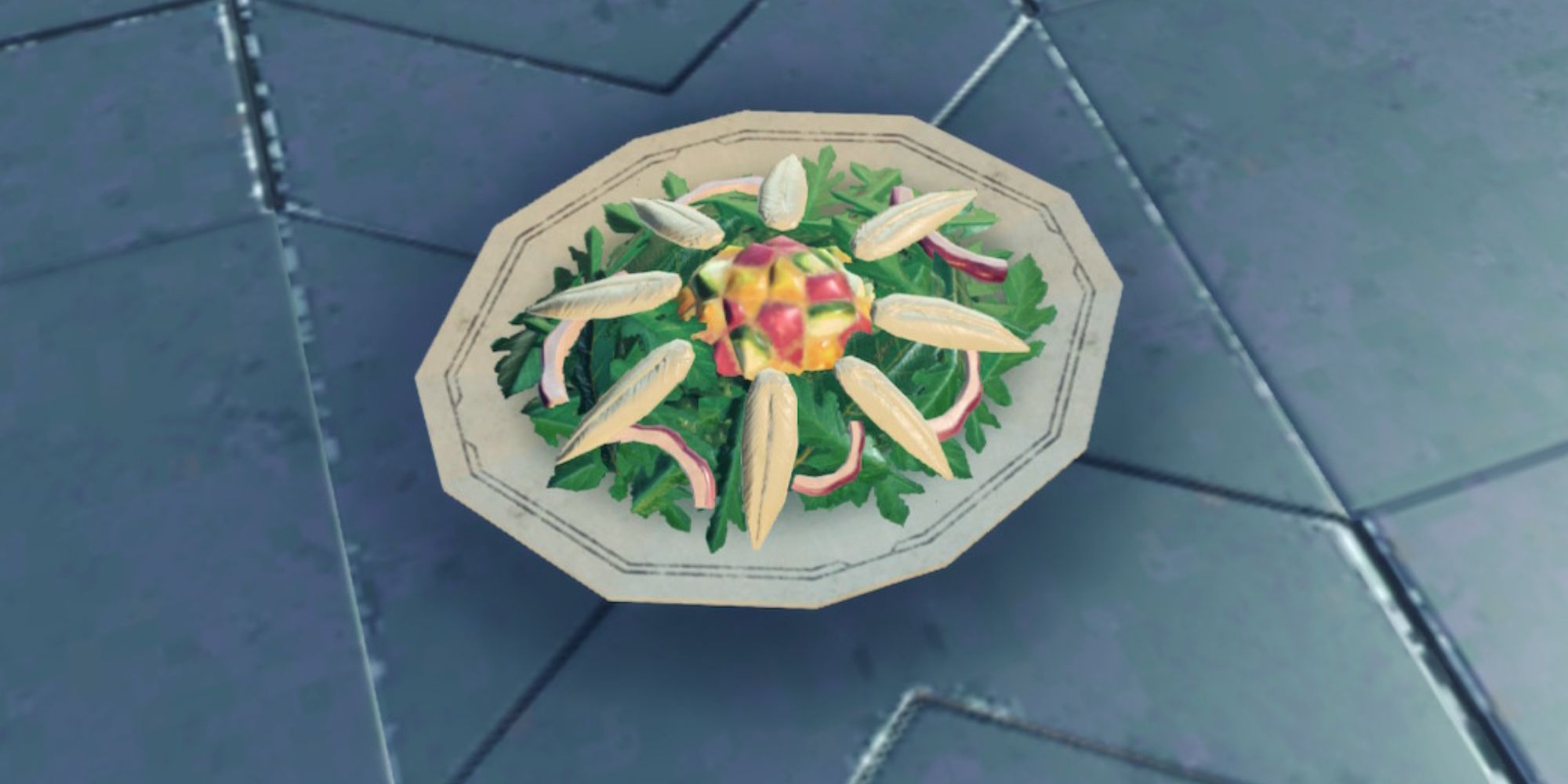 Well-Dressed Maktha Salad Meal in Xenoblade Chronicles 3