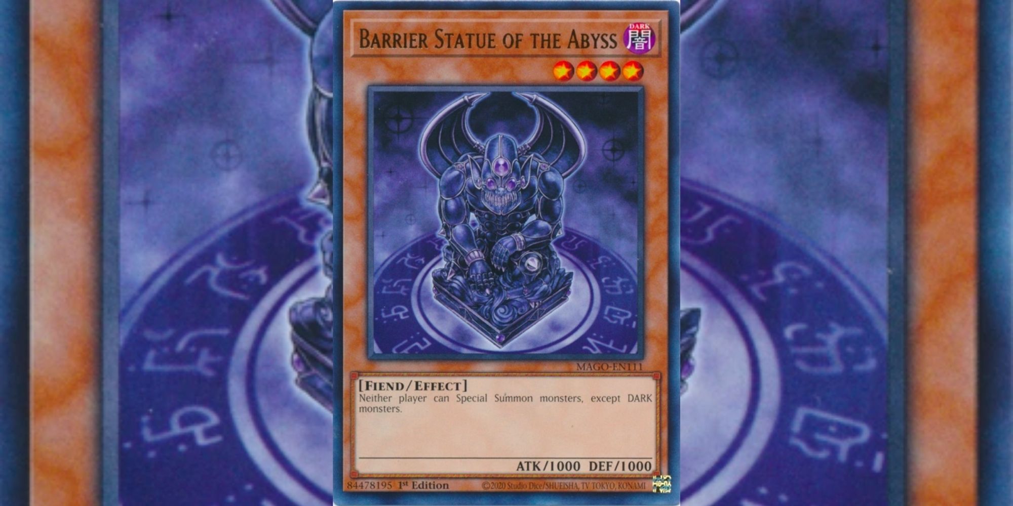 Barrier Statue of the Abyss card in Yu-Gi-Oh! 