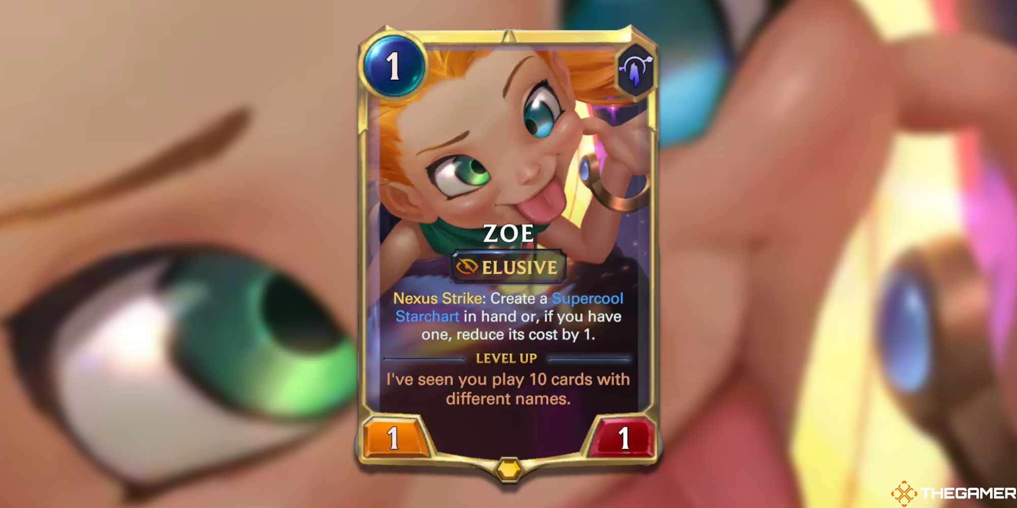Legends of Runeterra Zoe rank one card