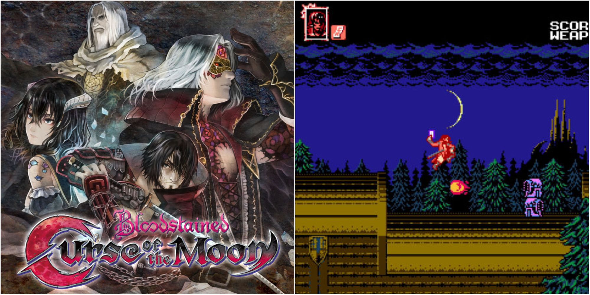 bloodstained cover & gameplay