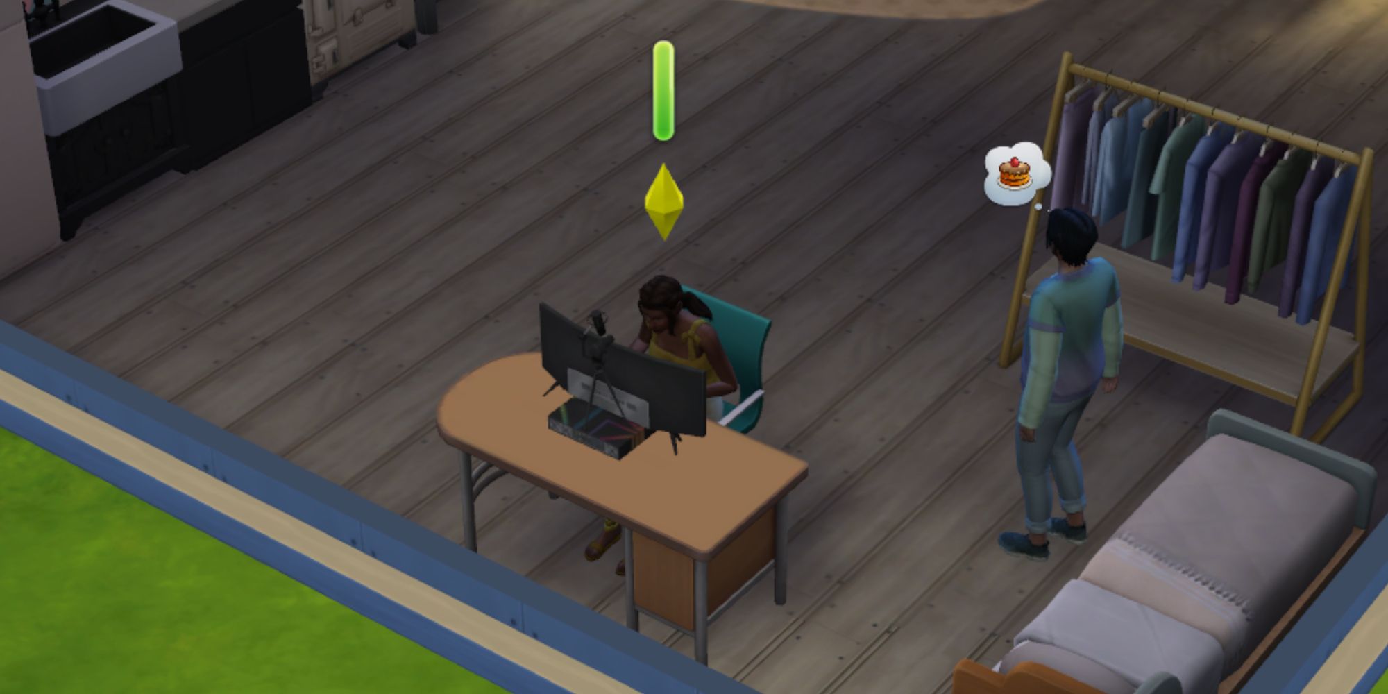 influencer sim using computer