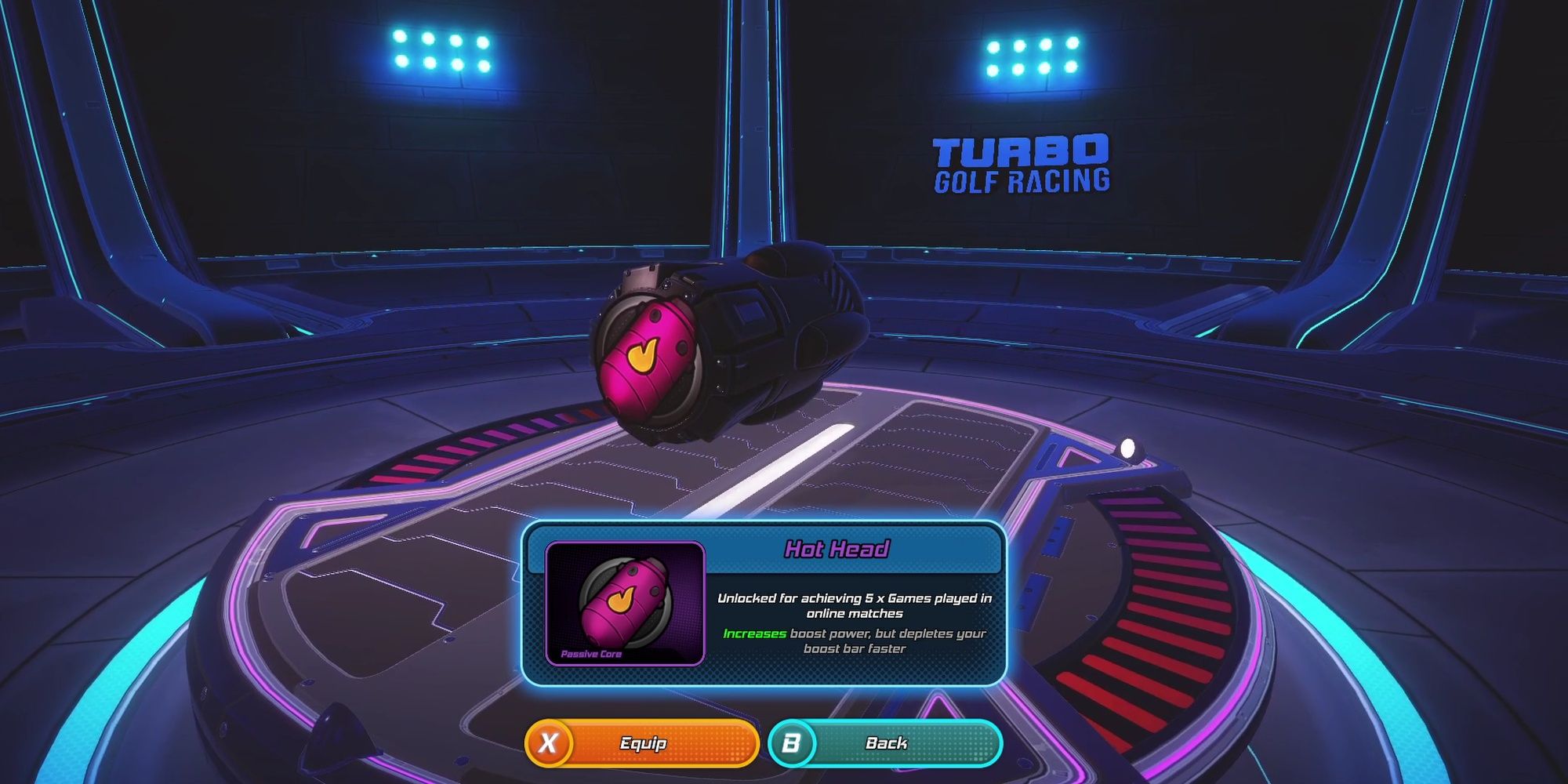 Turbo Golf Racing: An Example Of Unlockable Power Cores