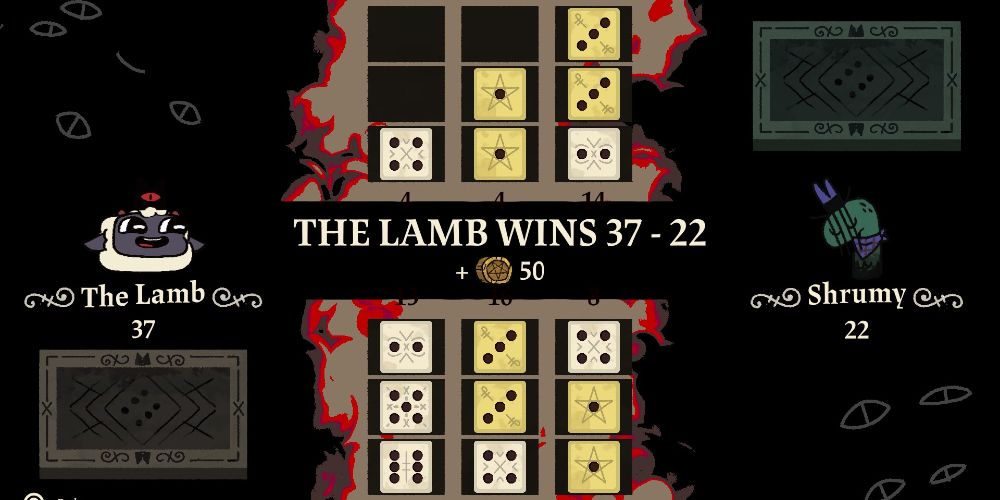 cult of the lamb beat shrumy for fifty coins
